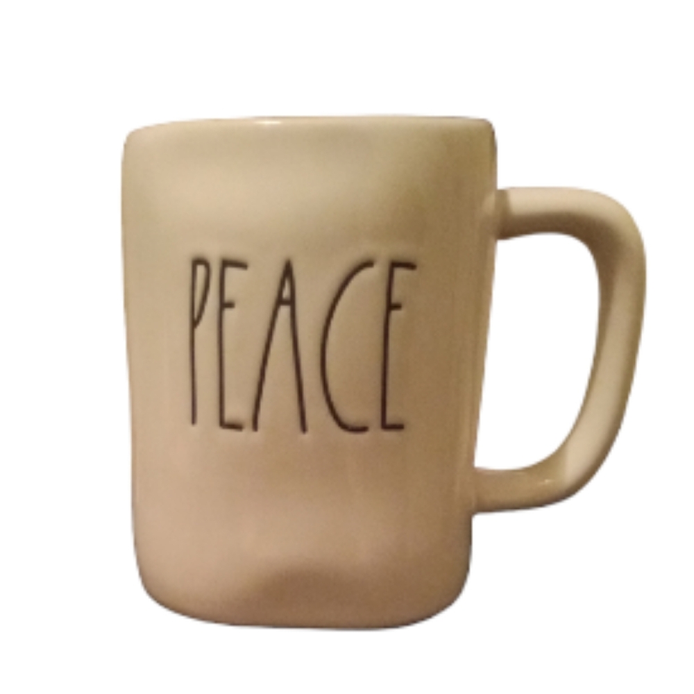 Rae Dunn "PEACE" Coffee Mug Cup